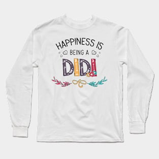 Happiness Is Being A Didi Wildflowers Valentines Mothers Day Long Sleeve T-Shirt